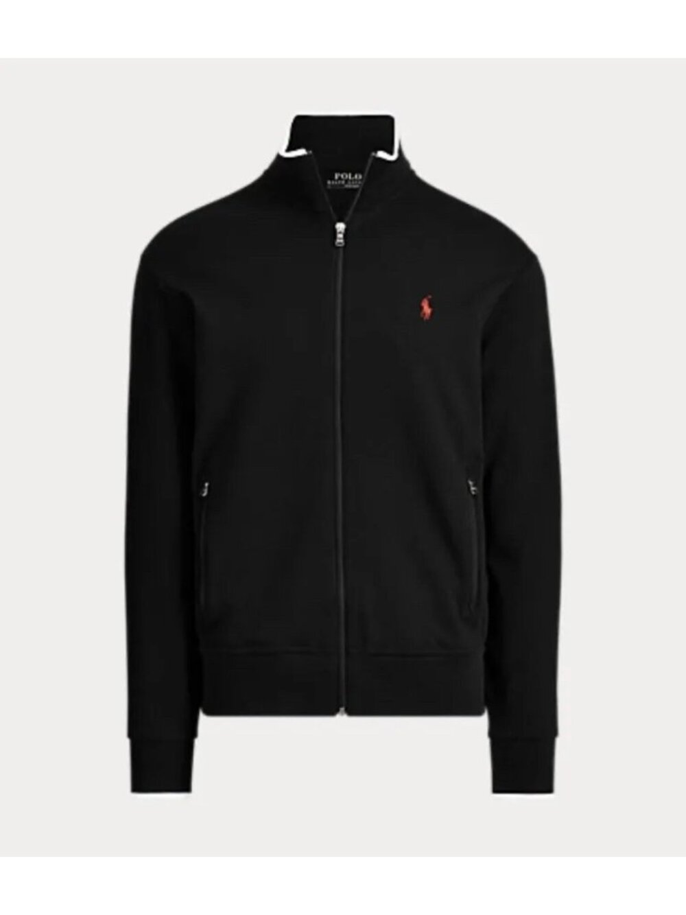 Polo Ralph Lauren Interlock Track Jacket Men`s 4XB Black Full Zip Mock Neck